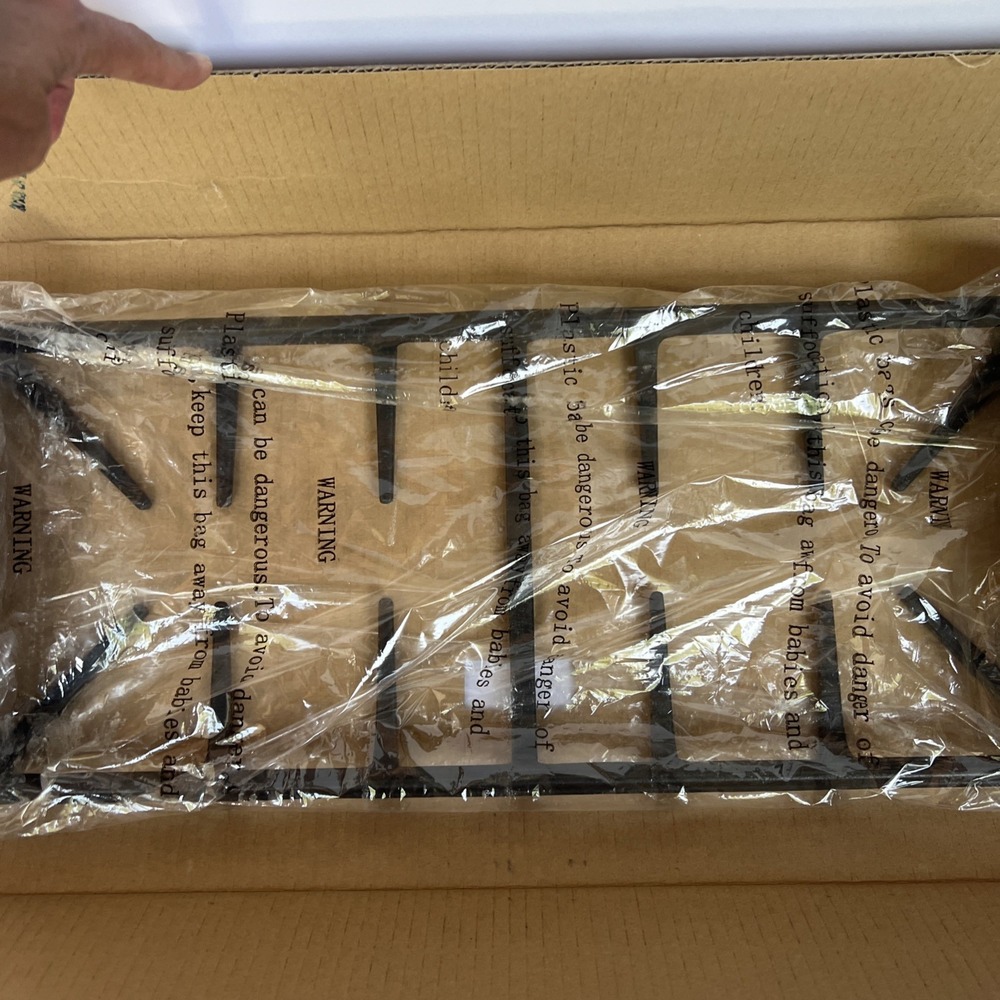 Genuine GE WB31K10218 Center Burner Grate Cast Iron OEM Matte Black New NOS